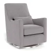 Gliders & Rocking Chairs|Gliders & Rocking Chairs>Monte Luca Rocking and Swivel Chair - Pebble Grey / Steel