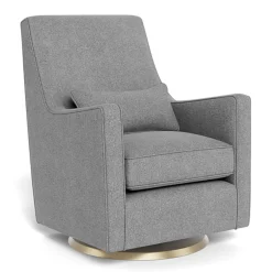 Gliders & Rocking Chairs|Gliders & Rocking Chairs>Monte Luca Rocking and Swivel Chair - Pepper Grey / Gold