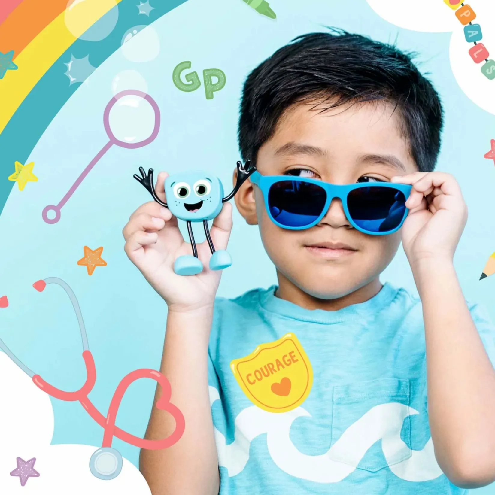 Bath Toys|Bath Accessories>Glo Pals Luminous Character for Bath - Blair