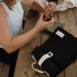 Lunch Boxes>Dans Le Sac Lunch Bag - Beige/Black