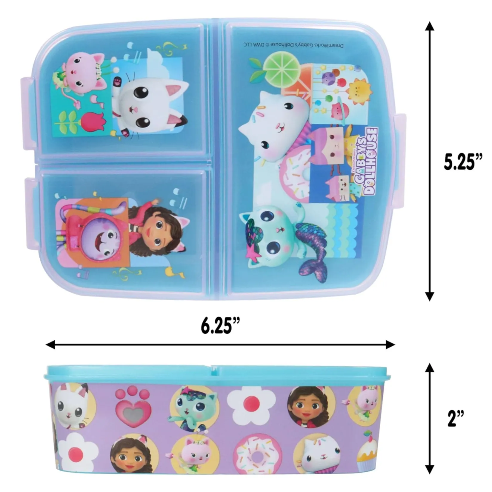 Outlet Lunch Container - Gabby's Dollhouse Kids Snack Bags & Containers|Tableware
