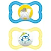 Pacifiers & Clips|Pacifiers & Clips>Mam Baby 6m+ Sensitive Skin Air Orthodontic Pacifier (2) - Blue