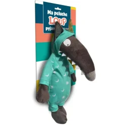 Plush Toys>Auzou Ma Peluche Loup en Pyjama Licorne