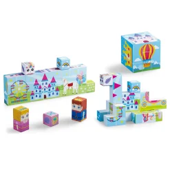 New Magnetic Cube Set - Princess Kids Assembly & Construction