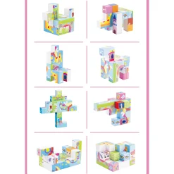 New Magnetic Cube Set - Princess Kids Assembly & Construction