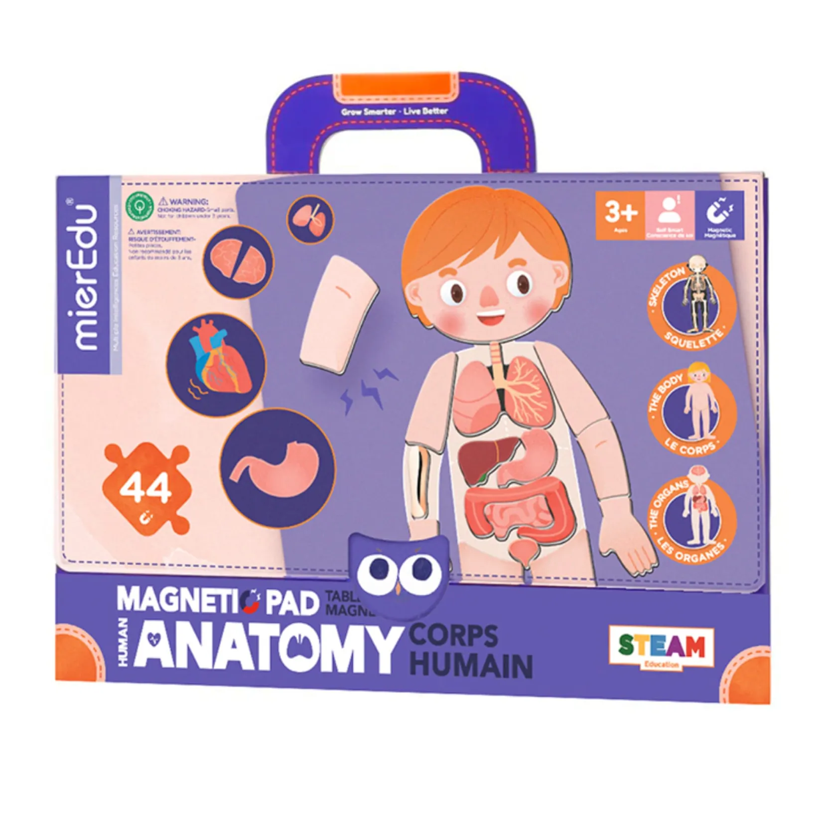 Hot Magnetic Pad Human Anatomy Kids Puzzles