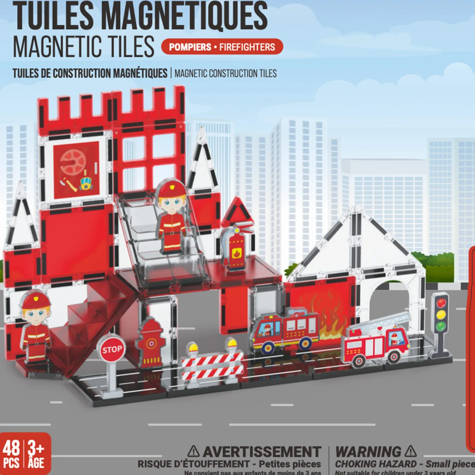 Assembly & Construction>Bebe Confort Magnetic Tiles - Firefighters