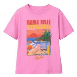 Tops>Rip Curl Malibu Relaxed T-shirt 1-8y Fuchsia
