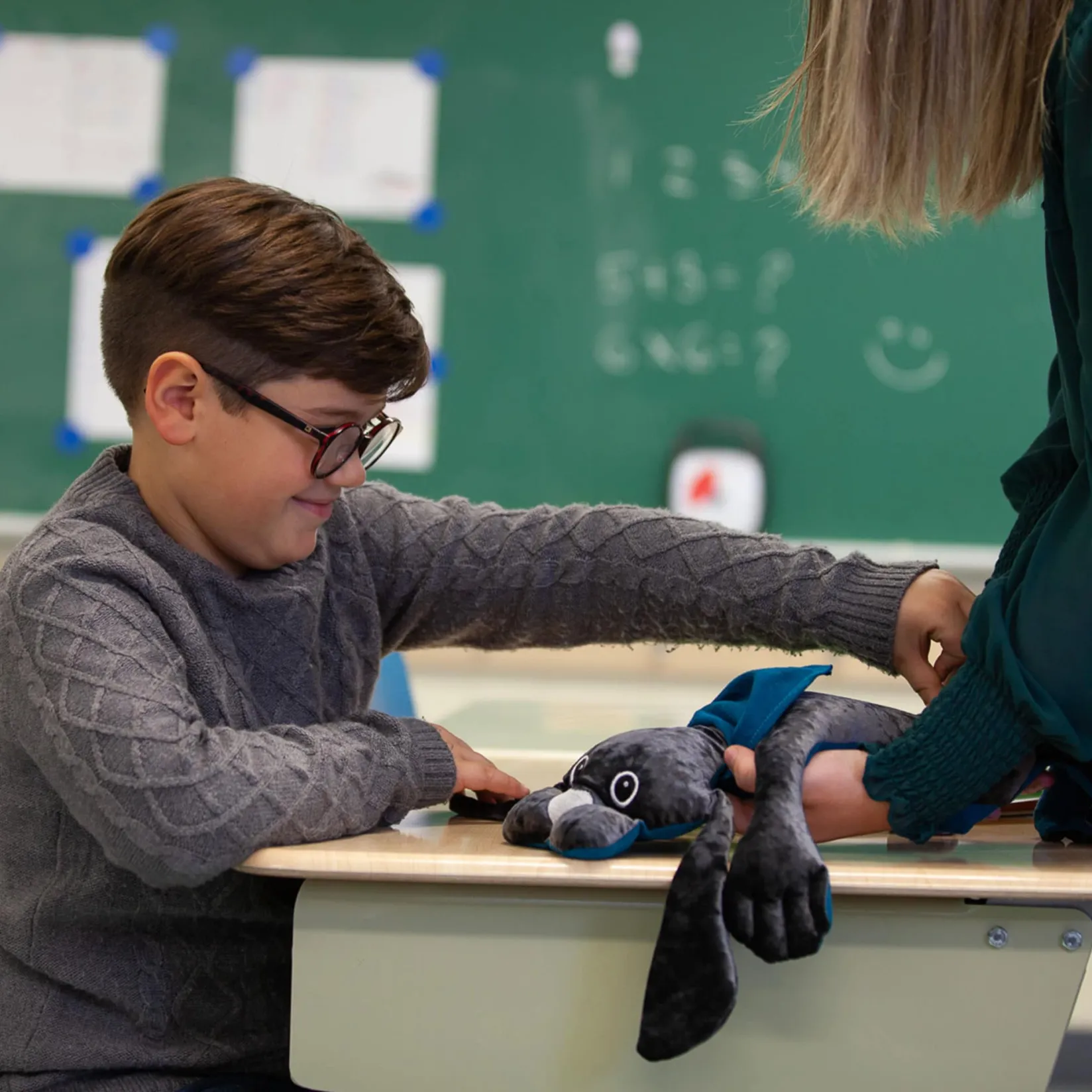 Educational & Sensory>FDMT Manimo Weighted Dog 1kg - Grey