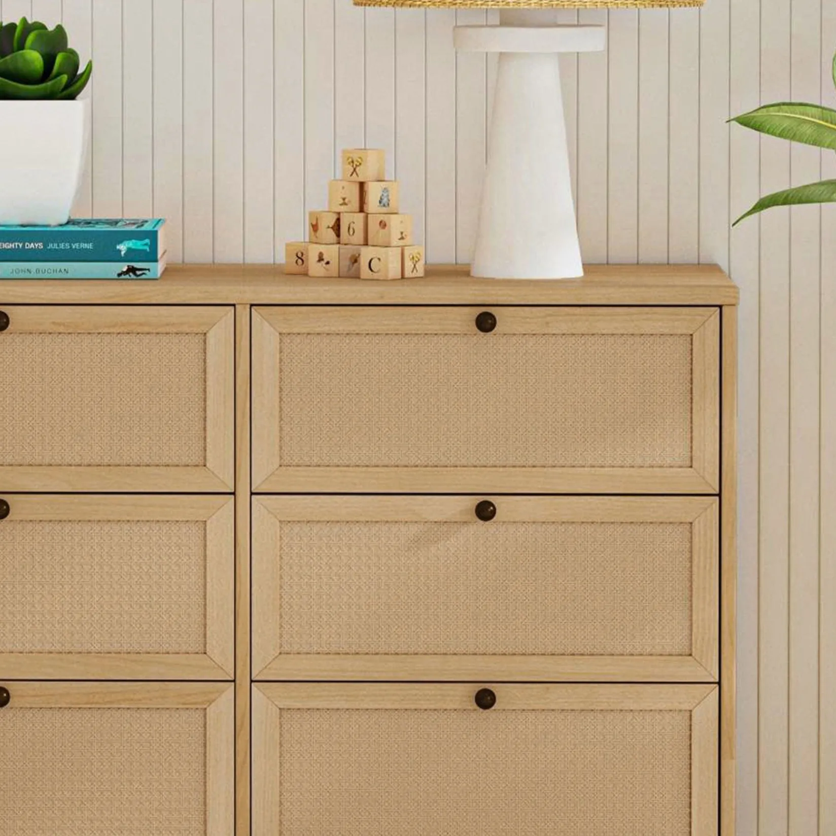 Outlet Margot 6-Drawer Dresser - Honey Storage Furniture