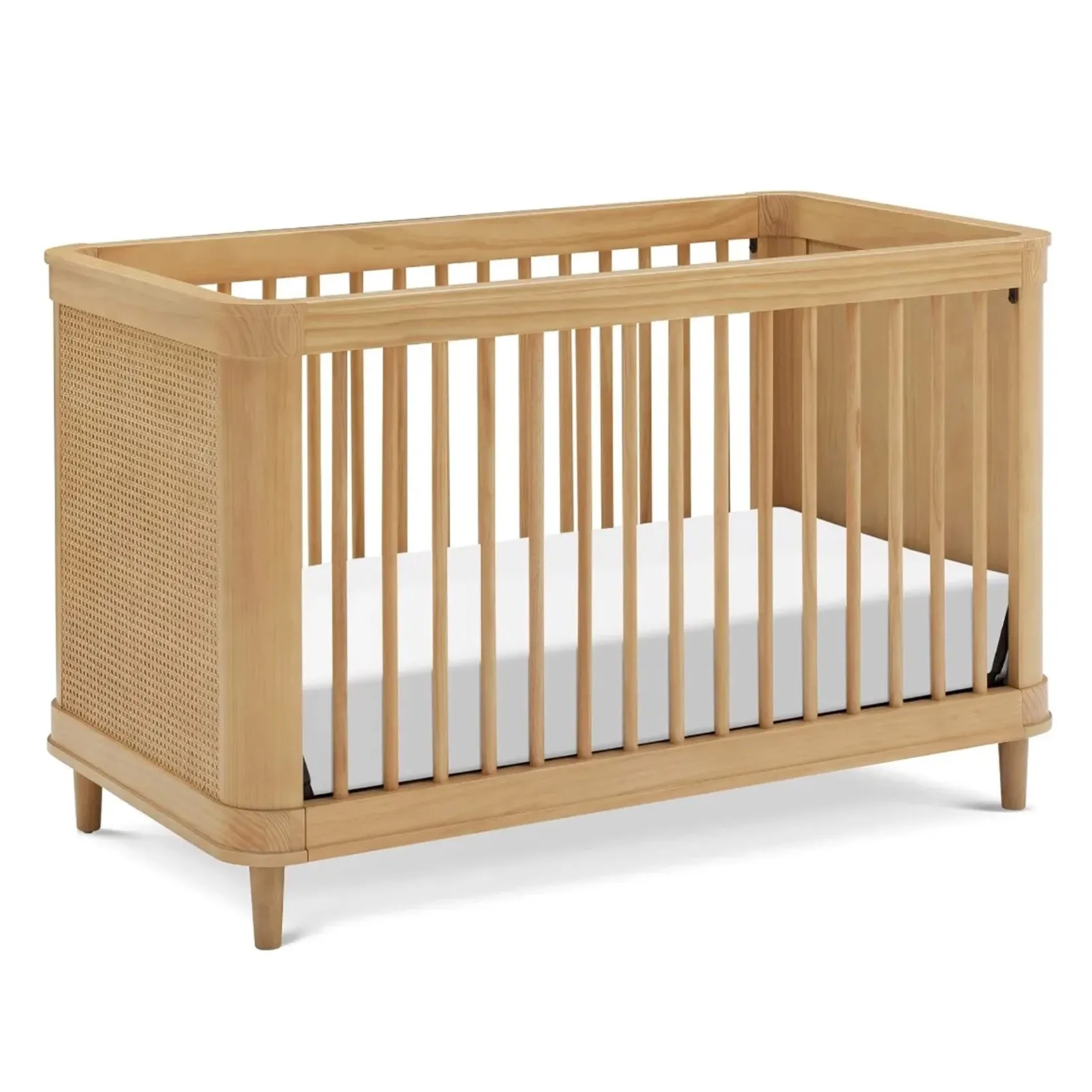 Cribs & Mattresses|Cribs & Mattresses>Namesake Marin with Cane 3-in-1 Convertible Crib - Honey and Honey Cane
