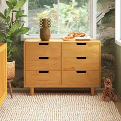 Storage Furniture>DaVinci Marley 6-Drawer Double Dresser - Honey