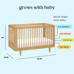 Hot Marley 3-in-1 Convertible Crib - Honey Cribs & Mattresses|Cribs & Mattresses