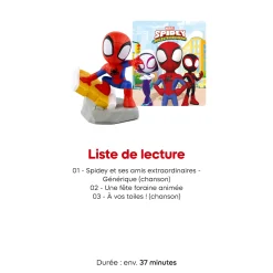 MARVEL Spidey and His Amazing Friends - Spidey Tonie Figurine (French) Kids Motorized & Electronic