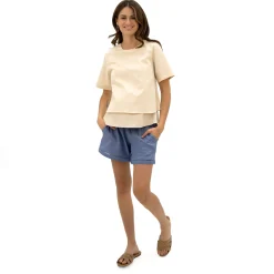 New Maternity Chambray Shorts Shorts