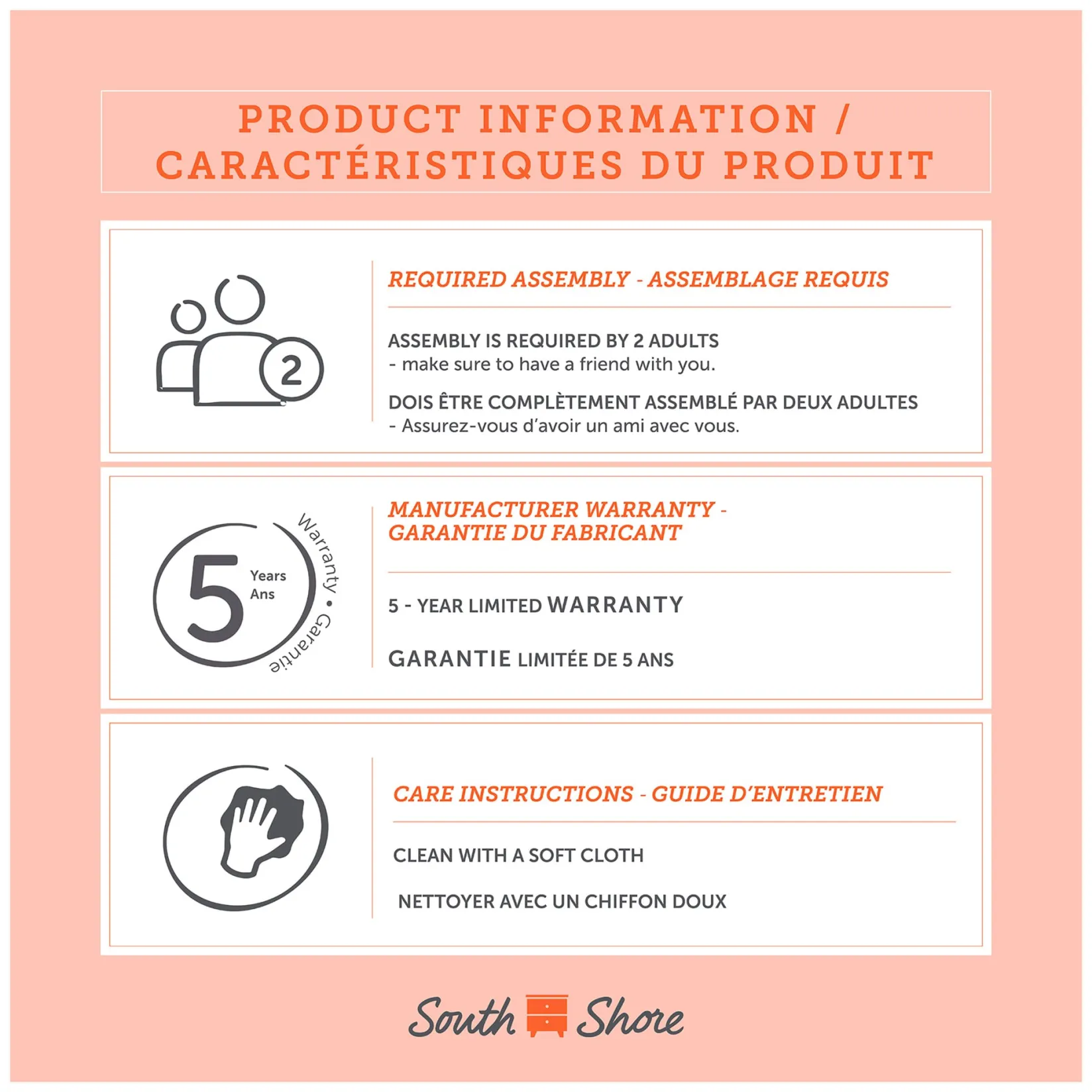 Twin, Full & Queen Beds>South Shore Mates bed Summer Breeze - White Pine