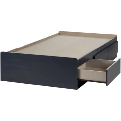Twin, Full & Queen Beds>South Shore Mates Bed with 3 Drawers - Aviron Blueberry