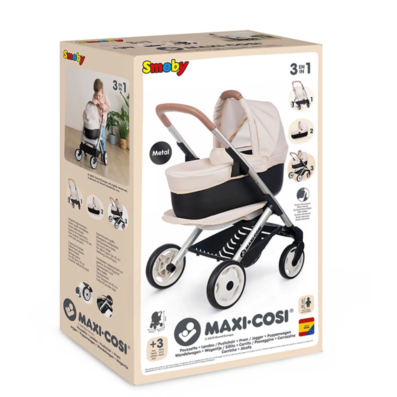 New Maxi Cosi 3-in-1 Stroller - Beige Dolls