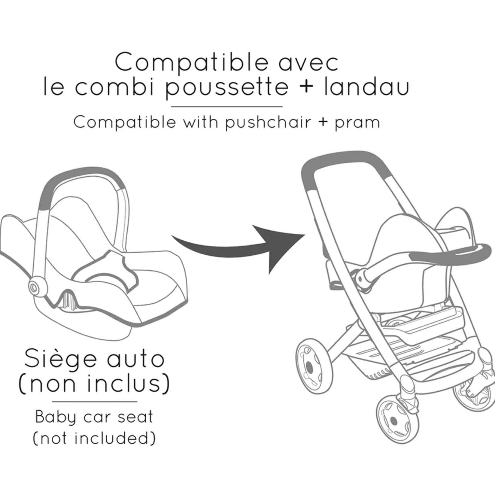 New Maxi Cosi 3-in-1 Stroller - Beige Dolls