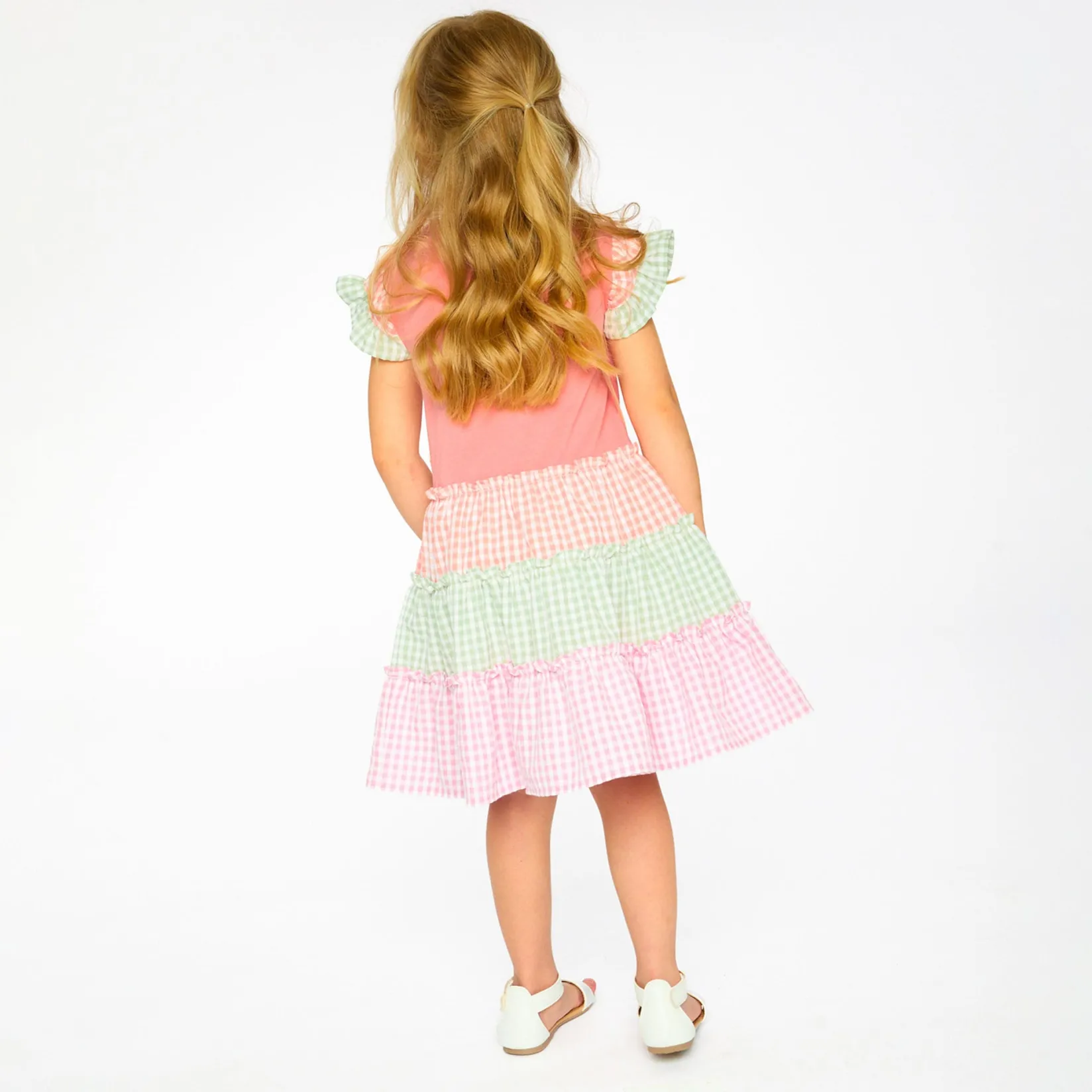 Dresses & Rompers>Deux par Deux Meadow Dress 3-6 Pink