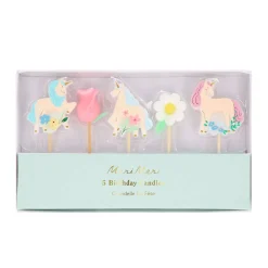 Party Supplies>Meri Meri Meadow Unicorns Candles(5)