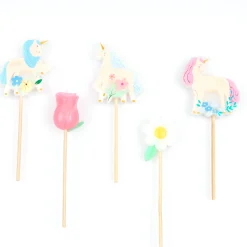 Party Supplies>Meri Meri Meadow Unicorns Candles(5)