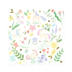 Party Supplies>Meri Meri Meadow Unicorns Small Napkins(16)