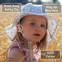 Hats And Caps>Jan n Jul Meadow Uv Coton Hat 0-24m