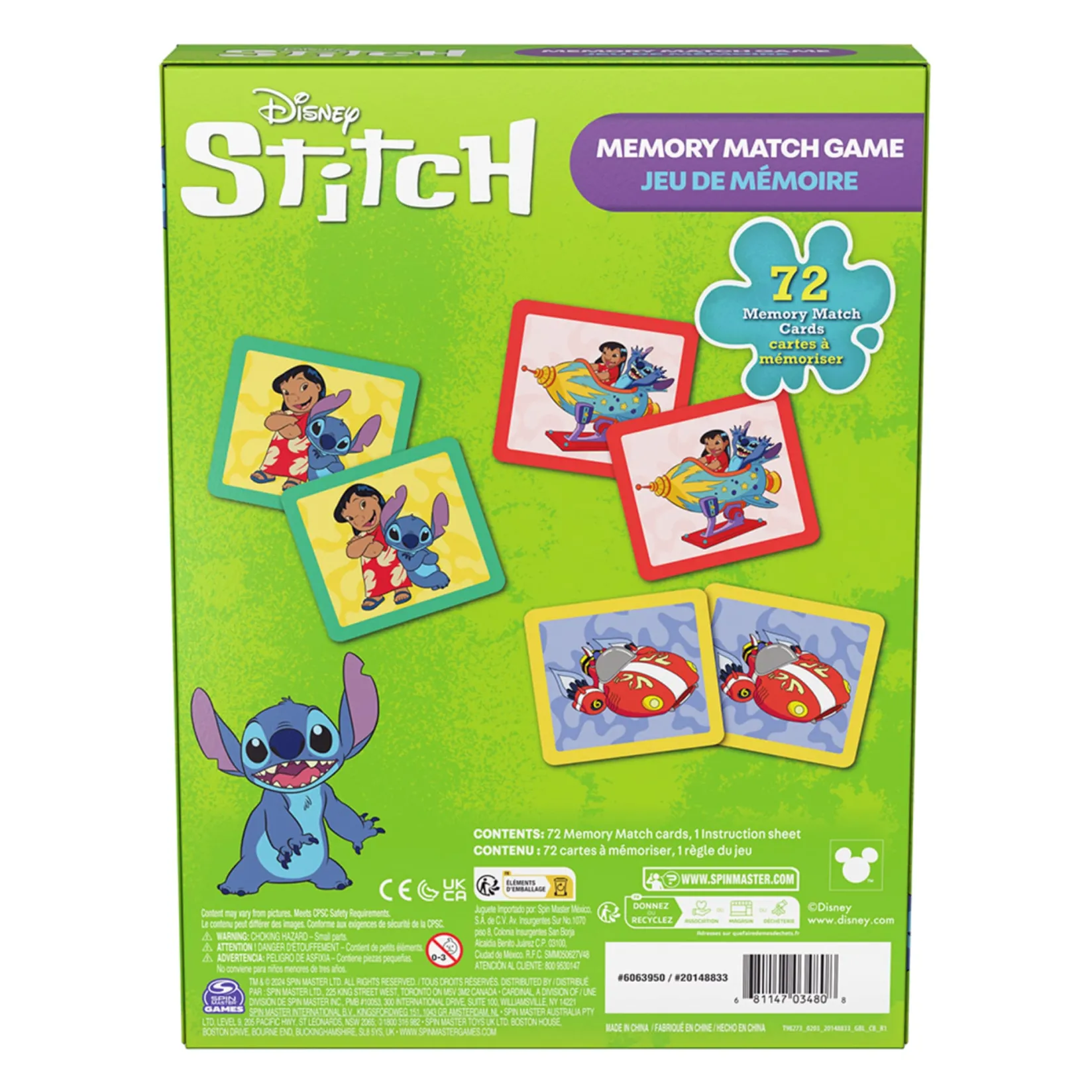 Outlet Memory Match Game Stitch Kids Board Games