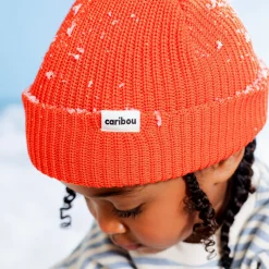 Beanies|Beanies>Caribou Merino Beanie 6-18m Orange