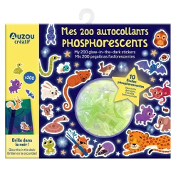 Diy & Activities>Auzou Mes 200 Autocollants phosphorescents