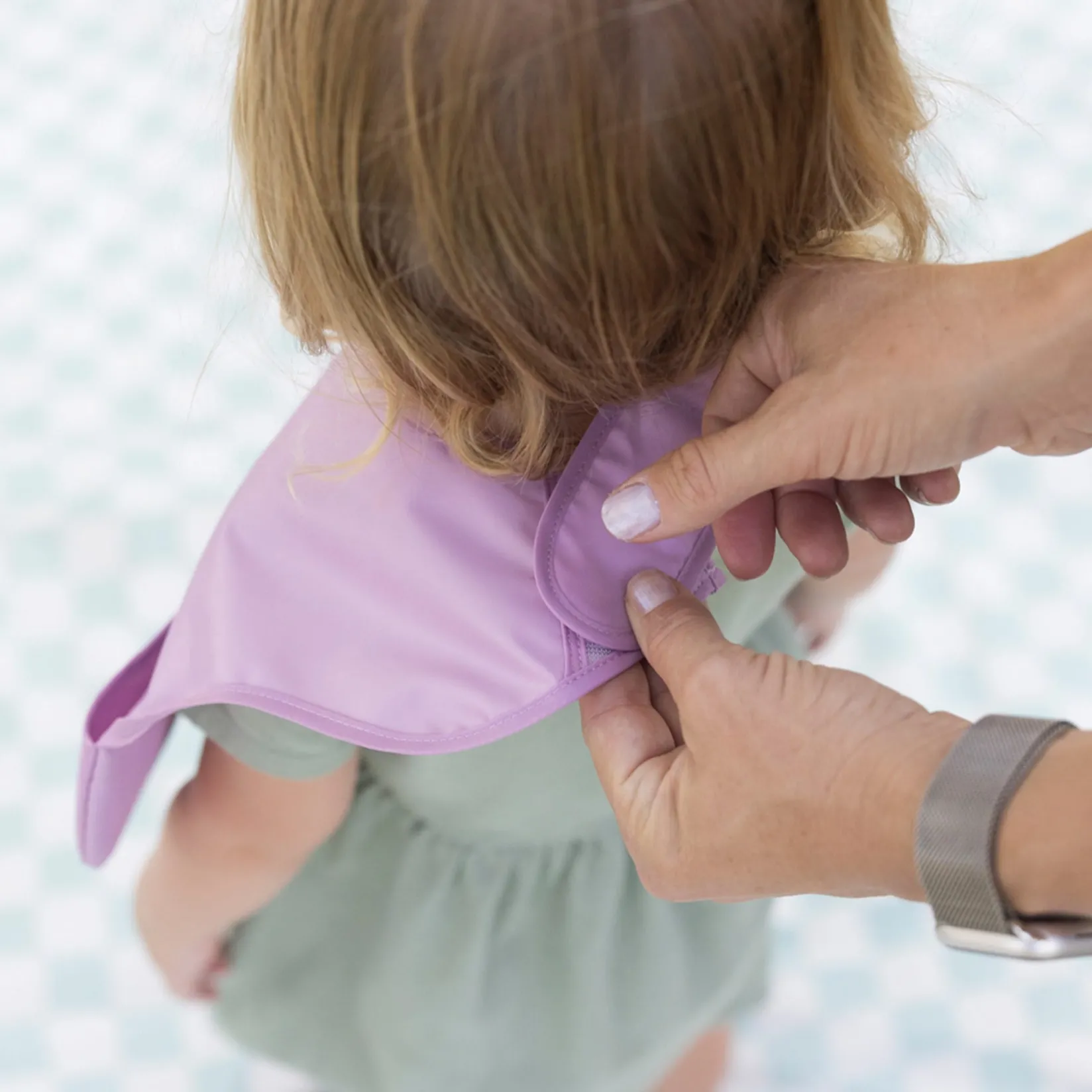 Bibs|Breastfeeding>Tiny Twinkle Mess-proof Easy Bib 2-pack - Lilac / Taupe