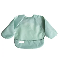 Discount Mess-proof Full Sleeve Bib 2 Pack - Sage / Charcoal Kids Bibs|Breastfeeding