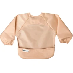 Bibs|Breastfeeding>Tiny Twinkle Mess-proof Full Sleeve Bib 2 Pack - Sand / Cinnamon