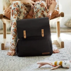 Hot Meta Diapers Backpack - Black Matte Canvas Diaper Bags|Diaper Bags