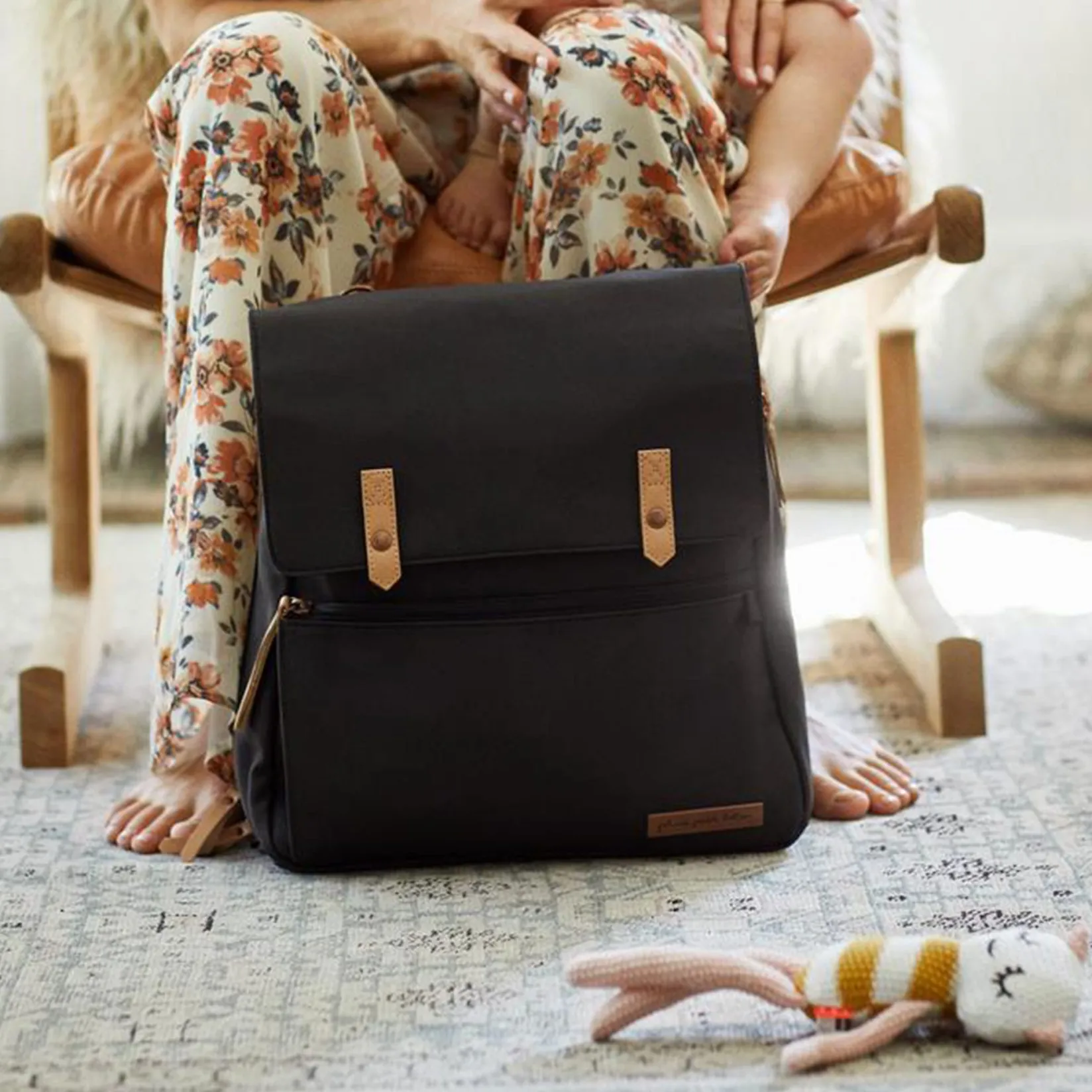 Hot Meta Diapers Backpack - Black Matte Canvas Diaper Bags|Diaper Bags