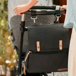 Hot Meta Diapers Backpack - Black Matte Canvas Diaper Bags|Diaper Bags