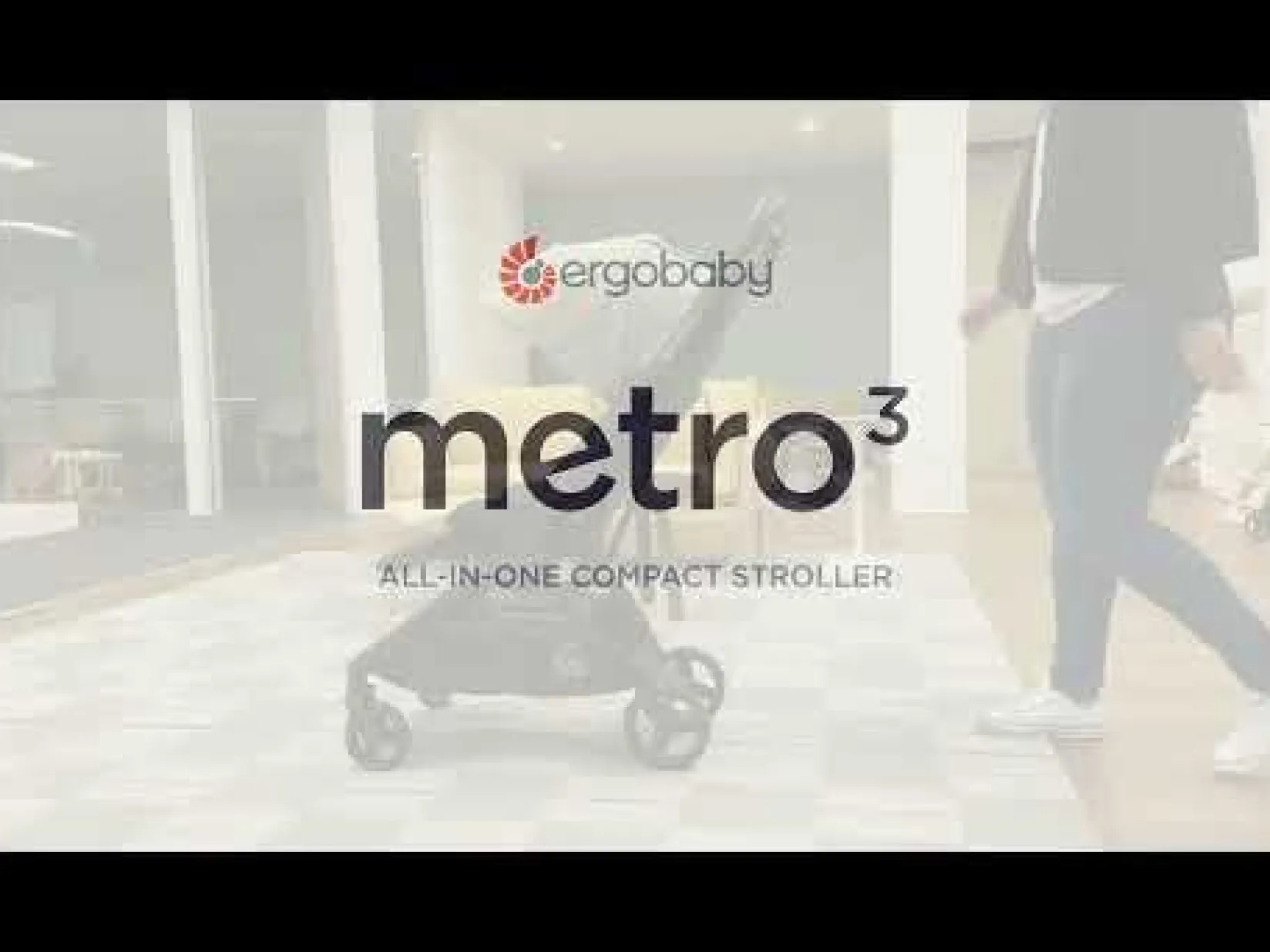 Strollers|Strollers & Trailers>Ergobaby Metro 3 Stroller - Onyx Black