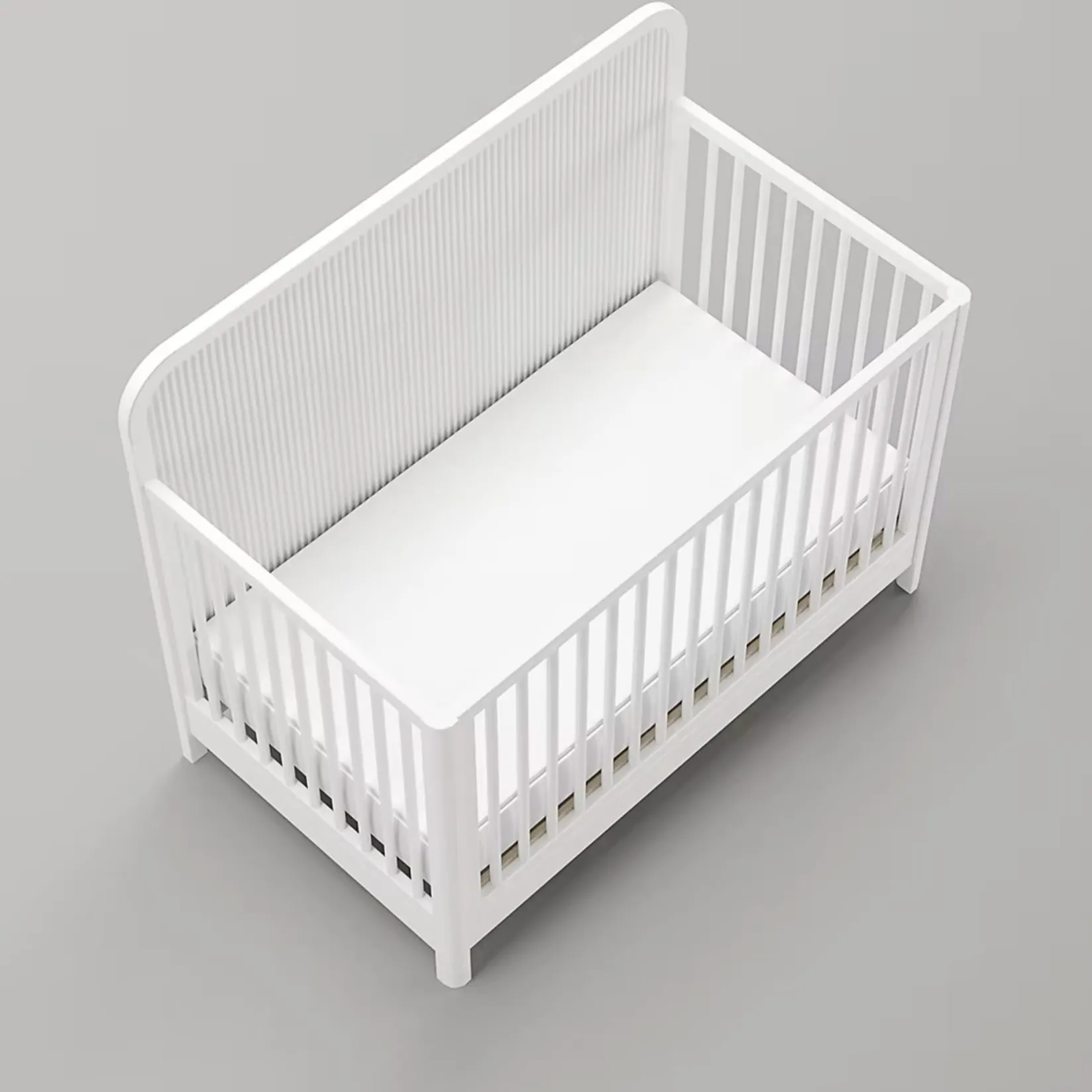 Cribs & Mattresses|Cribs & Mattresses>Lil Angels Milano Convertible Crib - White