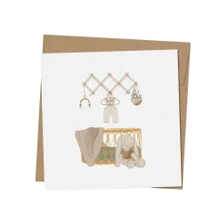 Outlet Mini Baby Greeting Card - Charlie's Cradle Party Supplies