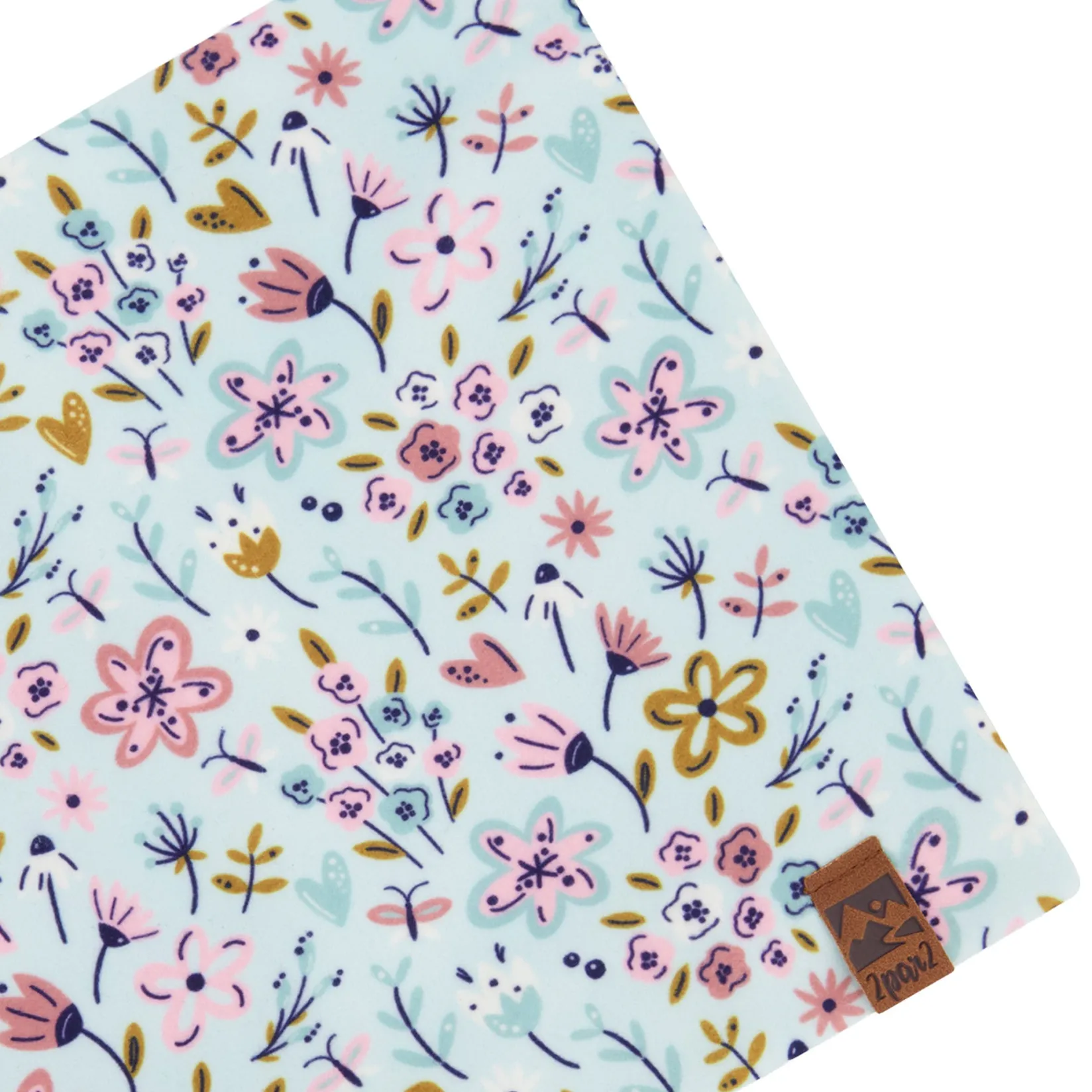 Neck Warmers & Scarves>Deux par Deux Mini Flowers Neck Warmer 2-14 Blue