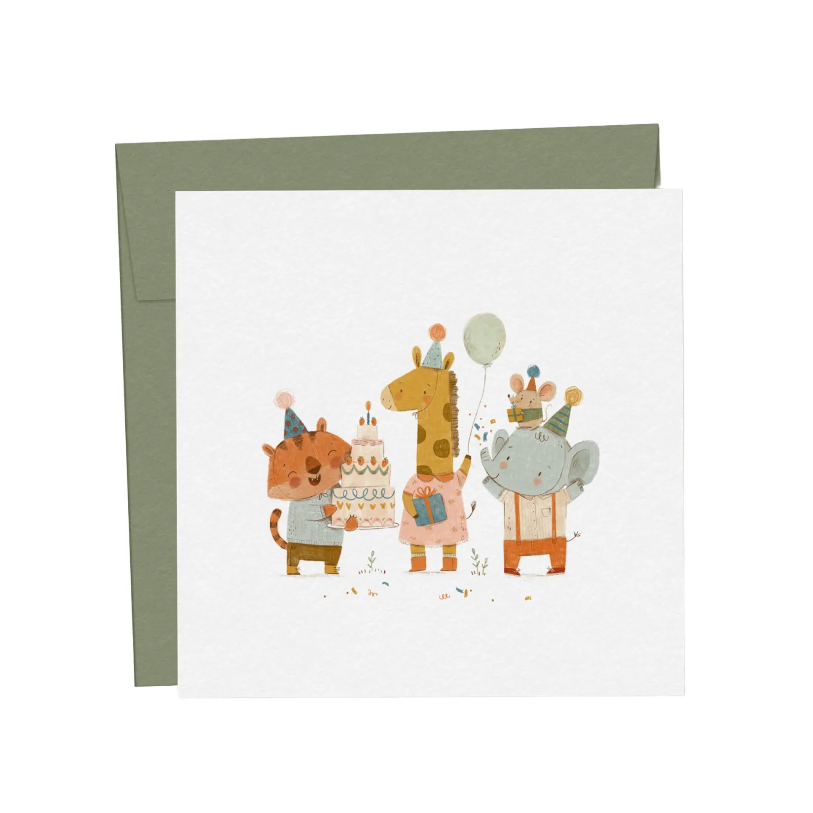 Party Supplies>Mimosa Design Mini Holiday Greeting Card - Savannah Party