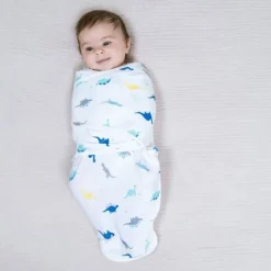 Best Minky Easy Swaddle Wrap (3) - Dino Pajamas|Sleep Bags