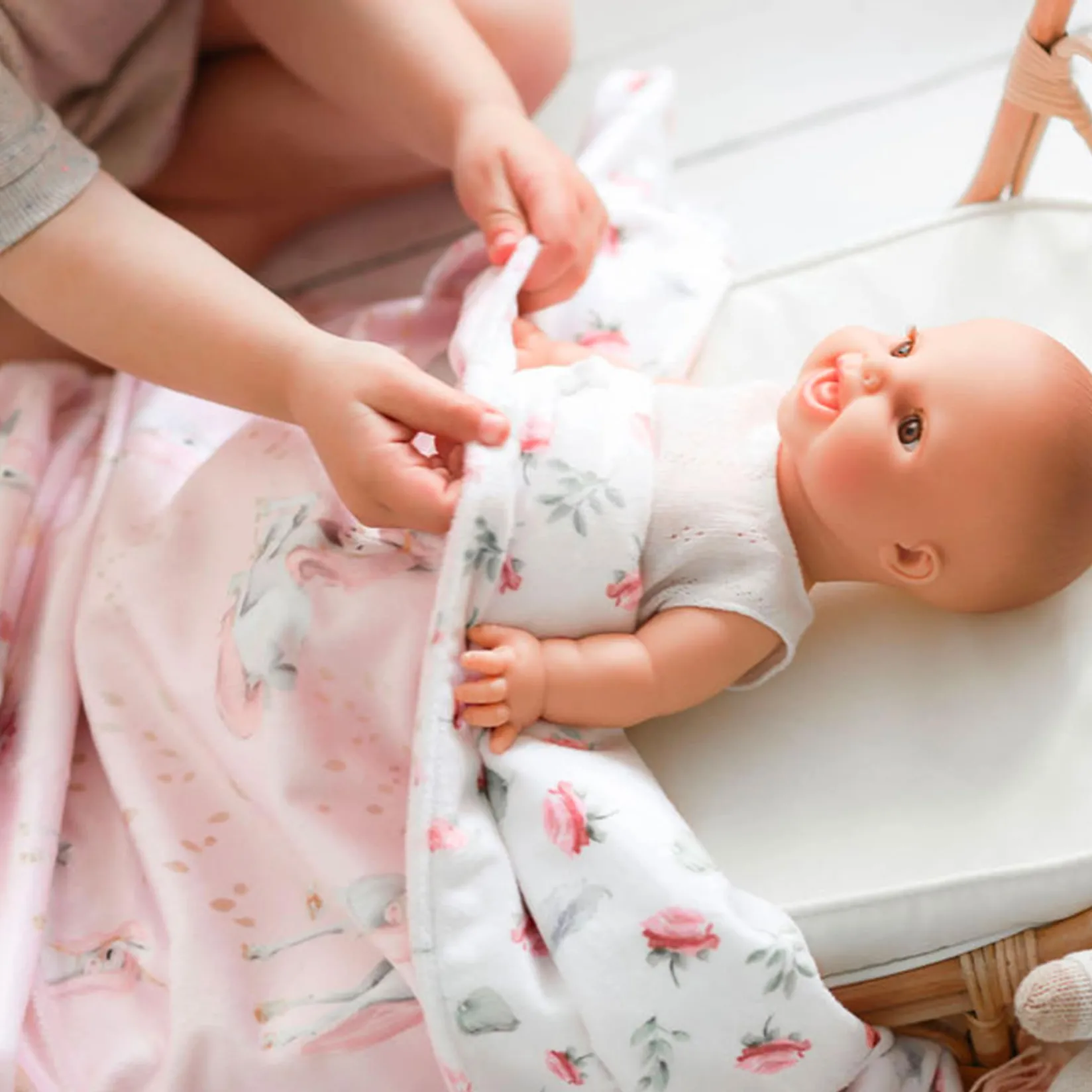 Blankets|Blankets>Veille sur Toi Minky Little Blanket - Luna