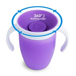 Breastfeeding|Tableware>Munchkin Miracle 360 Trainer Cup 7oz - Purple