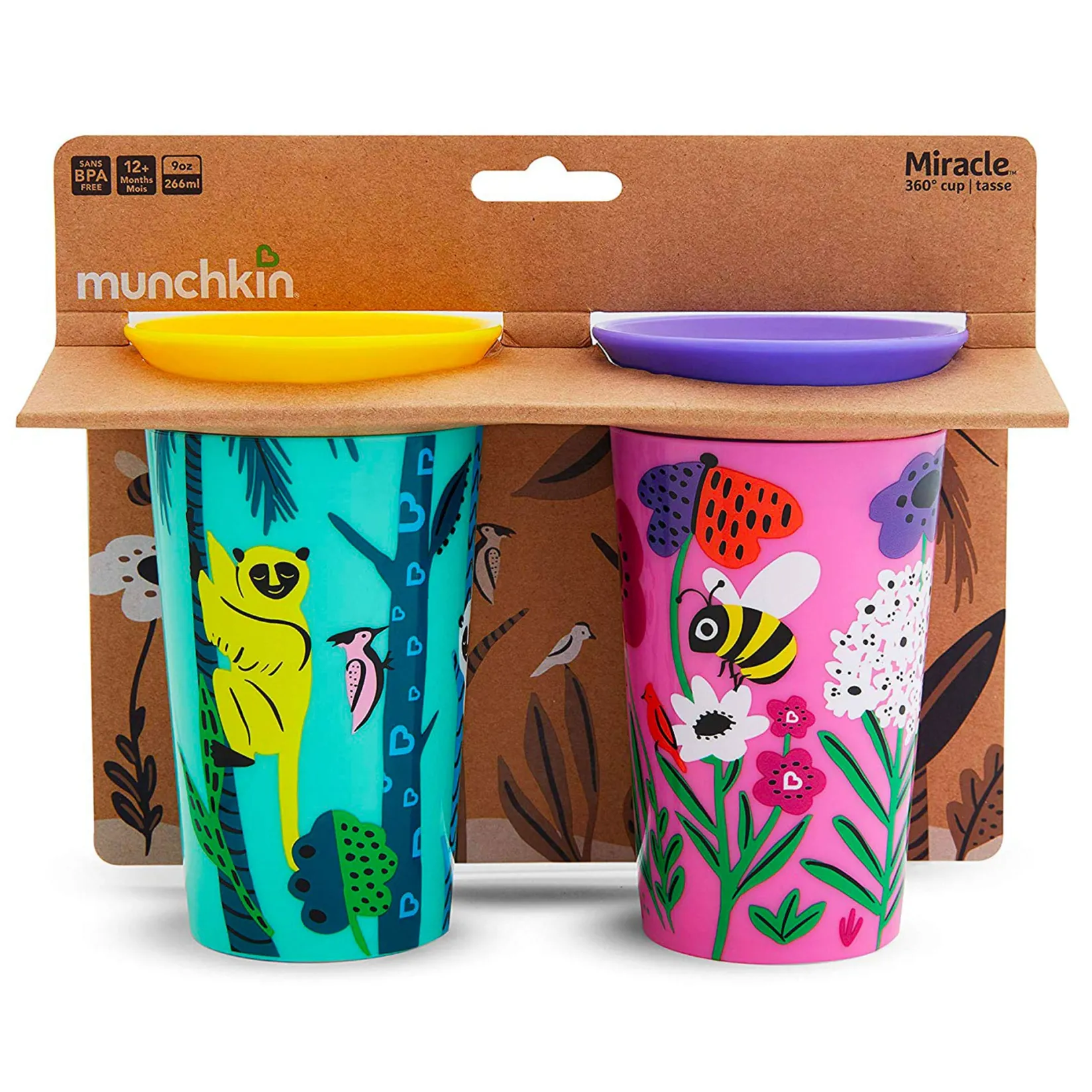 Breastfeeding|Tableware>Munchkin Miracle® 360° WildLove Sippy Cup (2)