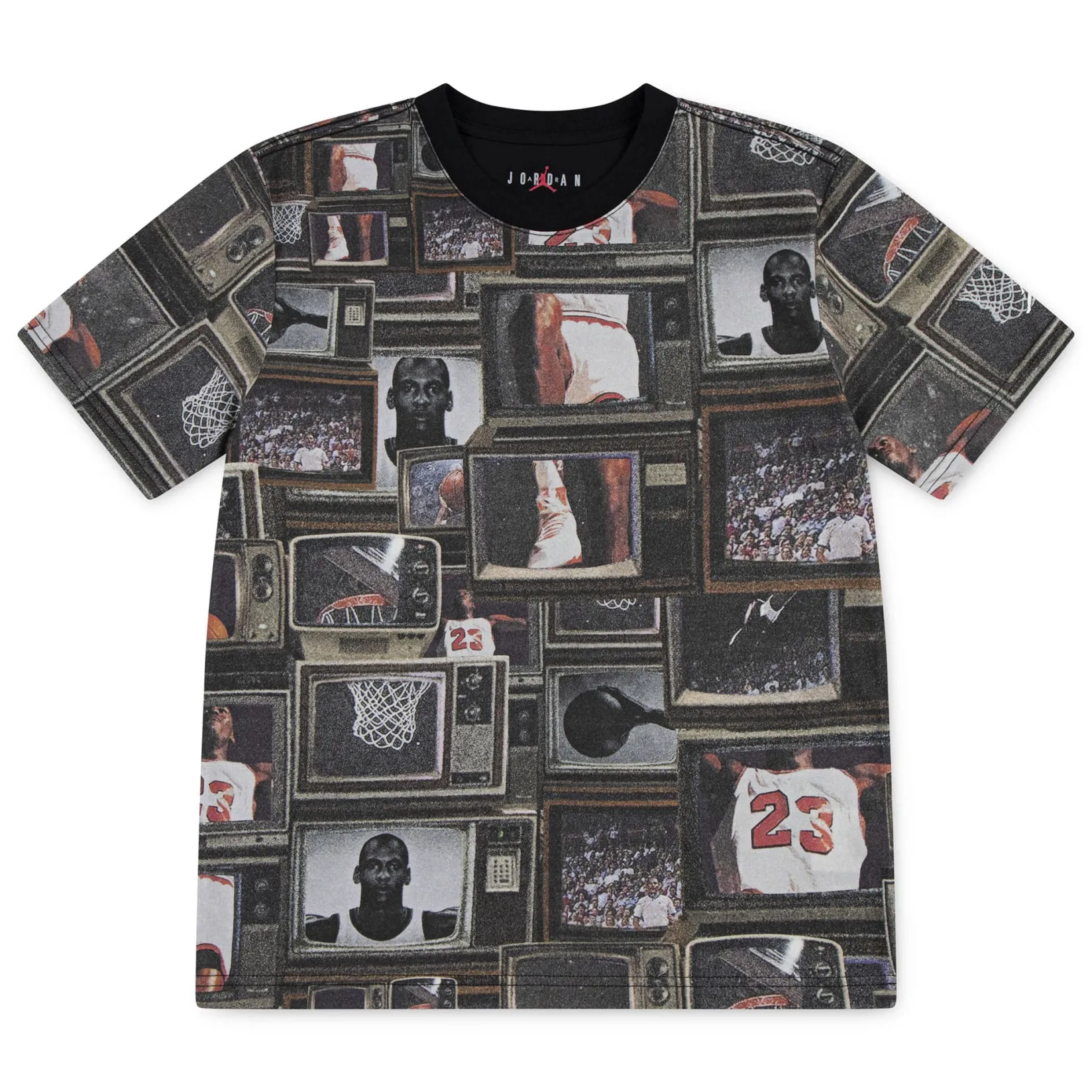 Sportswear|Tops>Jordan Mj Essential Aop T-shirt 8-18 Black