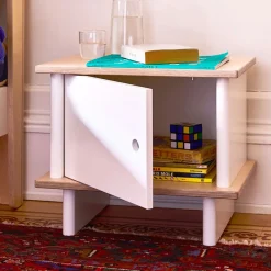 Sale ML Nightstand - White/Natural Nightstands