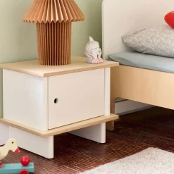Sale ML Nightstand - White/Natural Nightstands