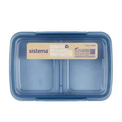 Breastfeeding|Snack Bags & Containers>Sistema 350ml Small Split TO GO™ - Blue